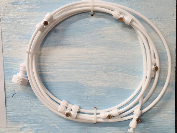 20' Water Mist kit w/ ten (10) nozzles (white